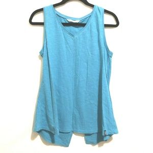 Woolrich Lakeside V Neck Open Slit Back Tank Top